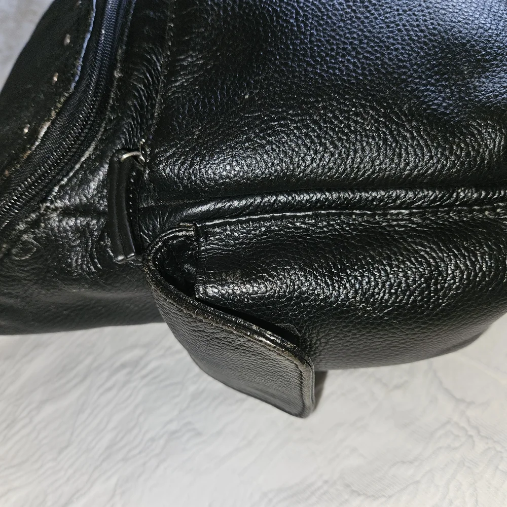 Harley-Davidson Black Leather Studded Backpack - Picture 7 of 8